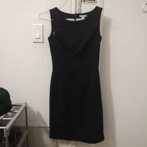 H&M fitted black work sheath dress, sz 4